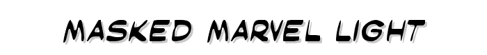 Masked Marvel Light font